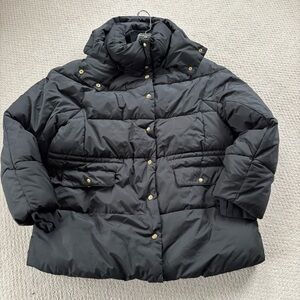 Jcrew chateau Women's Black signature Puffer coat